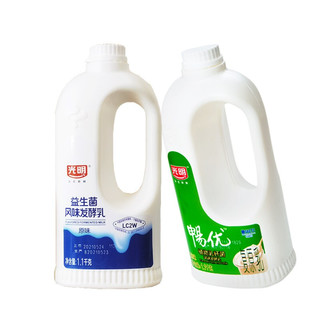 光明原味大桶酸奶1.1kg/桶风味发酵乳原味桶装酸奶网红奶1桶装 光明原味大桶酸奶1.1kg*1桶