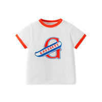gb 好孩子 童装儿童短袖上衣宝宝夏衣服男童圆领印花休闲T恤