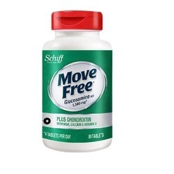 Move Free 益节 高钙氨糖软骨素80粒 成人中老年人 美国进口维骨力MSM氨基葡萄糖