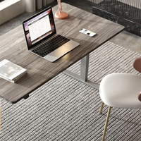 Loctek 乐歌 E2S 电动升降电脑桌 银灰+灰木纹色 1.4m 圆角款