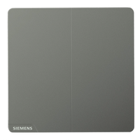 SIEMENS 西门子 开关插座 二开双控 皓彩深灰银