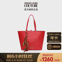 VERSACE 范思哲 Jeans Couture奢侈品女包 22春夏女士Garland托特包 72VA4BA7-ZS059 899黑色 U RED-531红色 U