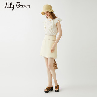 Lily Brown LWFS212036 2021春夏新品法式通勤a字半身裙女短裙LWFS212036