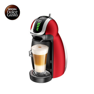 雀巢多趣酷思(Nescafe Dolce Gusto) Genio小企鹅红色 店铺爆款胶囊咖啡机 全自动家用胶囊机