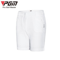 PGM 高尔夫裤子女夏季运动5分裤透气速干女装服装2021新高尔夫短裤 白色 S