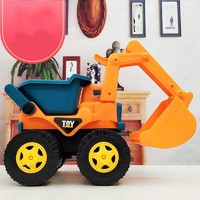 哦咯 大号挖掘机惯性工程车超大号推土机玩具男孩儿童挖沙铲车沙滩玩具