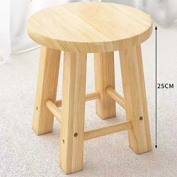 森美实木家具店 实木小板凳 方脚 25cm