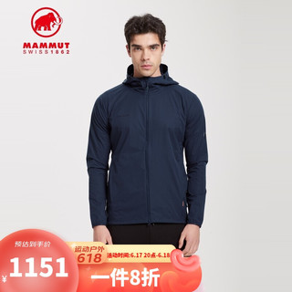 MAMMUT 猛犸象 轻量弹性简约修身软壳夹克 1011-00321深海蓝色 L