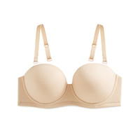 HSIA 遐 大杯抹胸-开心裹系列 女士有钢圈文胸 BM0929 肤色 75C