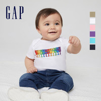 Gap 盖璞 婴儿kenlo设计师联名纯棉连体衣868080 春夏新款童装短袖