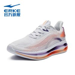 erke鸿星尔克男鞋新款跑步鞋男舒适缓震运动鞋时尚街头撞色防滑耐磨