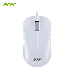acer 宏碁 有线鼠标 办公鼠标 USB接口通用 白色