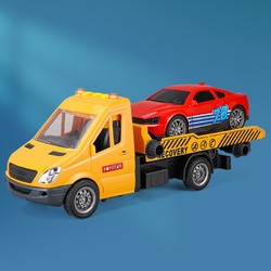 贝比童话救援车手动拖车玩具城市仿真运输车汽车模型男孩生日新年礼物