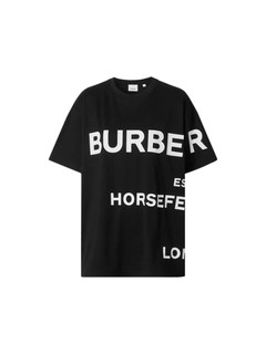 BURBERRY 博柏利 巴宝莉 BURBERRY 男款Horseferry印花棉质宽松版圆领短袖T恤 80406941