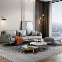 几度 2022年新款意式免洗科技布客厅沙发小户型家用简约轻奢现代网红款