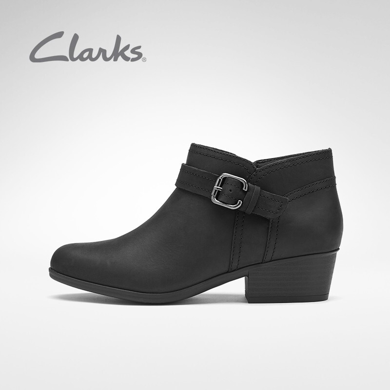 Clarks 其乐 Adreena Mid 女士短靴 261619005