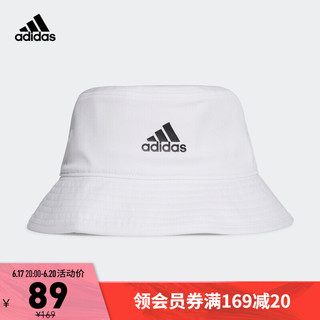 adidas 阿迪达斯 官网男女运动健身渔夫帽H36811 白/黑色 OSFM