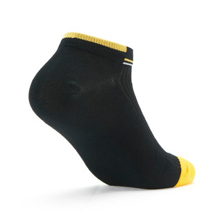 XTEP 特步 男子运动袜 879139540024 黑黄色 3双装