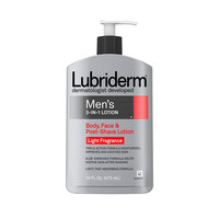Lubriderm 【自营】强生lubriderm露比黎登男士身体乳保湿滋润全身乳液473ml