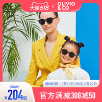 OLIVIO&CO; 儿童亲子墨镜时尚超轻偏光防UV成人男女童太阳眼镜经典