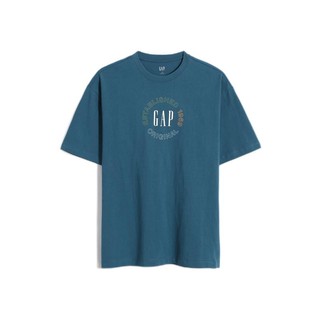 Gap 盖璞 重磅密织系列 男女款圆领短袖T恤 809024