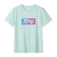 XTEP 特步 童装女童速干短袖t恤打底衫