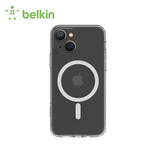 贝尔金(BELKIN) Apple iPhone 13 专用 MagSafe 抗菌磁吸透明手机壳 iPhone手机壳