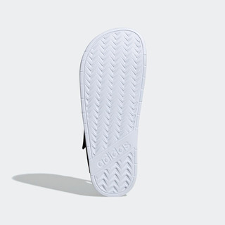 adidas 阿迪达斯 男女款休闲凉鞋 F35416 黑色/亮白 44.5