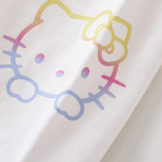 Hello Kitty 凯蒂猫 K252010 女童针织打底裤 米白色 110cm