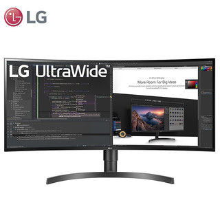 LG 乐金 34WN80C-B 34英寸IPS曲面显示器（3440×1440、60Hz、99％sRGB）