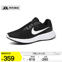 NIKE 耐克 男鞋女鞋2022新款REVOLUTION 6网面透气运动鞋健身跑步鞋DC3728-003 黑白DC3728_003(38.5-45码) 41