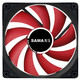 SAMA 先马 游戏风暴 黑框红叶无光静音风扇12CM台式机箱风扇有RGB