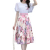 La Chapelle 拉夏贝尔 女士T恤半身裙套装 LXQZ0312 粉色 L
