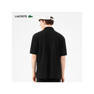 LACOSTE法国鳄鱼男装无忧搭夏季简约纯色棉质短袖POLO衫PH8027 031/黑色 M
