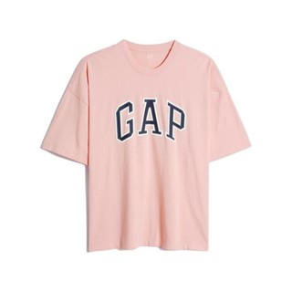 Gap 盖璞 重磅密织系列 男士圆领短袖T恤 688537 粉色 S