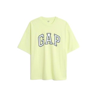 Gap 盖璞 重磅密织系列 男士圆领短袖T恤 688537 淡黄色 S