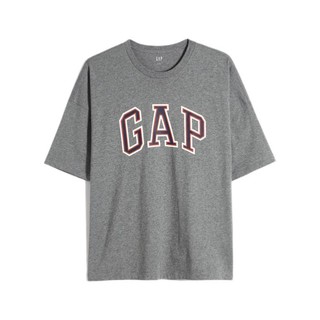 Gap 盖璞 重磅密织系列 男士圆领短袖T恤 688537 灰色 M