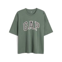 Gap 盖璞 重磅密织系列 男士圆领短袖T恤 688537 草绿 L