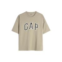 Gap 盖璞 重磅密织系列 男士圆领短袖T恤 688537 奶咖色 L