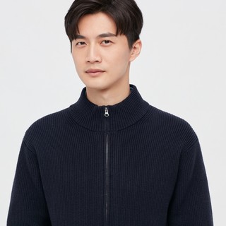 优衣库 男装/女装 拉链针织衫(春季 长袖毛衣外套) 445581 UNIQLO