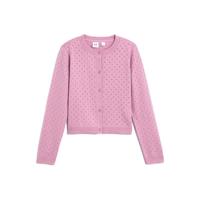 Gap 盖璞 女童纯棉镂空开衫