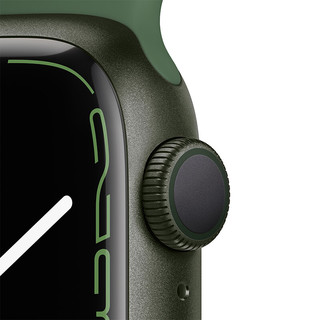 苹果（Apple） iWatch7 苹果手表s7电话智能运动手表男女通用款 2021新款 支持快充 苜蓿绿  标配 41mm GPS款