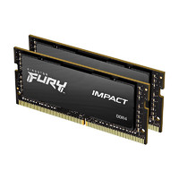 Kingston 金士頓 FURY 32GB(16G×2)套裝 DDR4 3200 筆記本內存條 Impact風暴系列 駭客神條