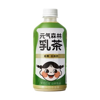 元气森林 元气满满乳茶 茉香奶绿 450ml*5瓶