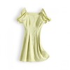 EPTISON 衣品天成 女士中长款连衣裙 AWQ052 黄绿色 XL