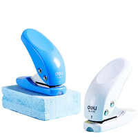 deli 得力 0111 圆环打孔器 2孔 6mm 蓝色 单只装+5个装订环