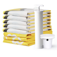 DR.STORAGE 收纳博士 小黄鸭系列 压缩袋套装 18件套(特大6+中号6+小号4+手泵+电泵)