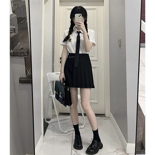 东京岁时记JK JK制服 防弹甜心  短袖衬衫+下裙 两件套