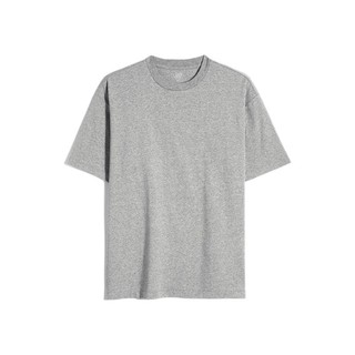 限尺码：Gap 盖璞 男女款圆领短袖T恤 590048 浅灰色 XL