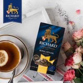 俄罗斯国家红茶 Richard红茶瑞查得一号红茶茶包50克进口冷泡茶